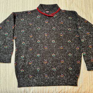 Vintage Fortune Knits Sweater Womens Geometric Knit Size 40/L, Made in USA